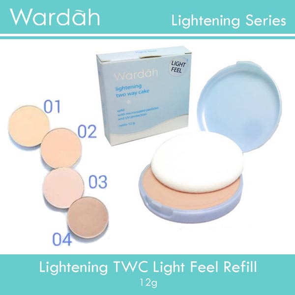 Refill wardah lightening two way cake spf 15 light feel Refil_Cerianti