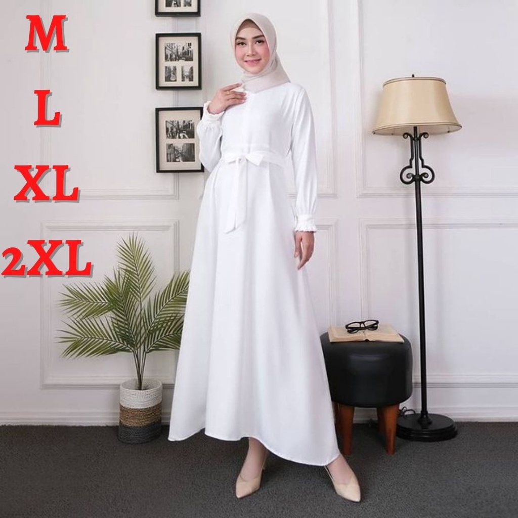 Gamis Terbaru 2023 Gamis Busui Gamis Modern Gamis Umroh Putih Gamis Manasik Haji Gamis Busui Maxy Dress Gamis Polos FH17