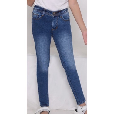 ( Size 24-26 ) MC girl Celana Jeans Panjang Premium Anak Tanggung / Celana Pensil Skinny Denim Anak Perempuan Lgo