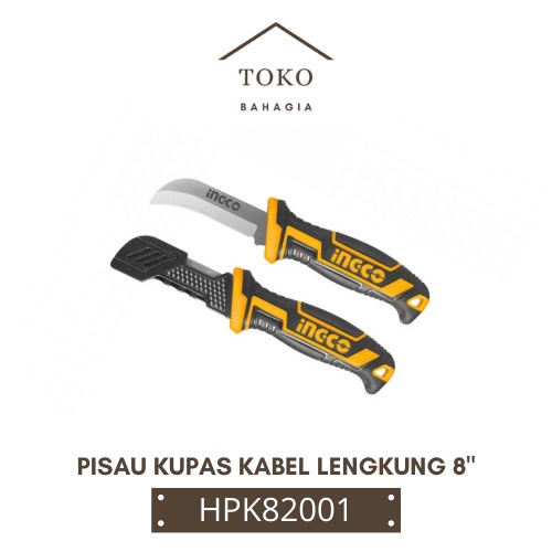 

Sale!!! Pisau Kupas Kabel Cable Stripping Knife (Curved 8") Ingco Hpk82001 Diskon