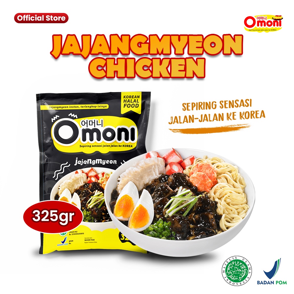 

Omoni Jajangmyeon Chicken 325g Saus Kedelai Hitam Asli Korea Halal