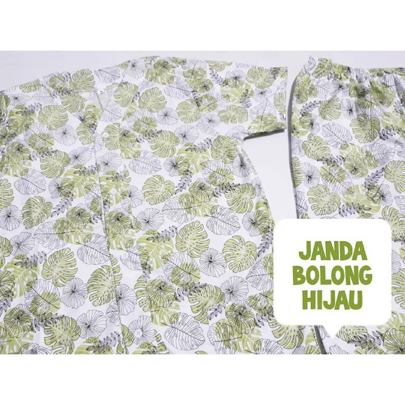 PIYAMA JANDA BOLONG HIJAU