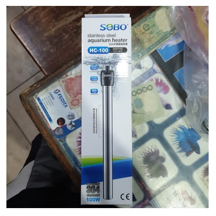 Sobo Aquarium Heater 25 200 Watt/ Pemanas/ Penghangat air aquarium