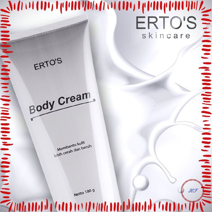 Ertos Body Cream Whitening Body Lotion Pemutih Skincare Original BPO Pencerah Kulit Perawatan Kulit
