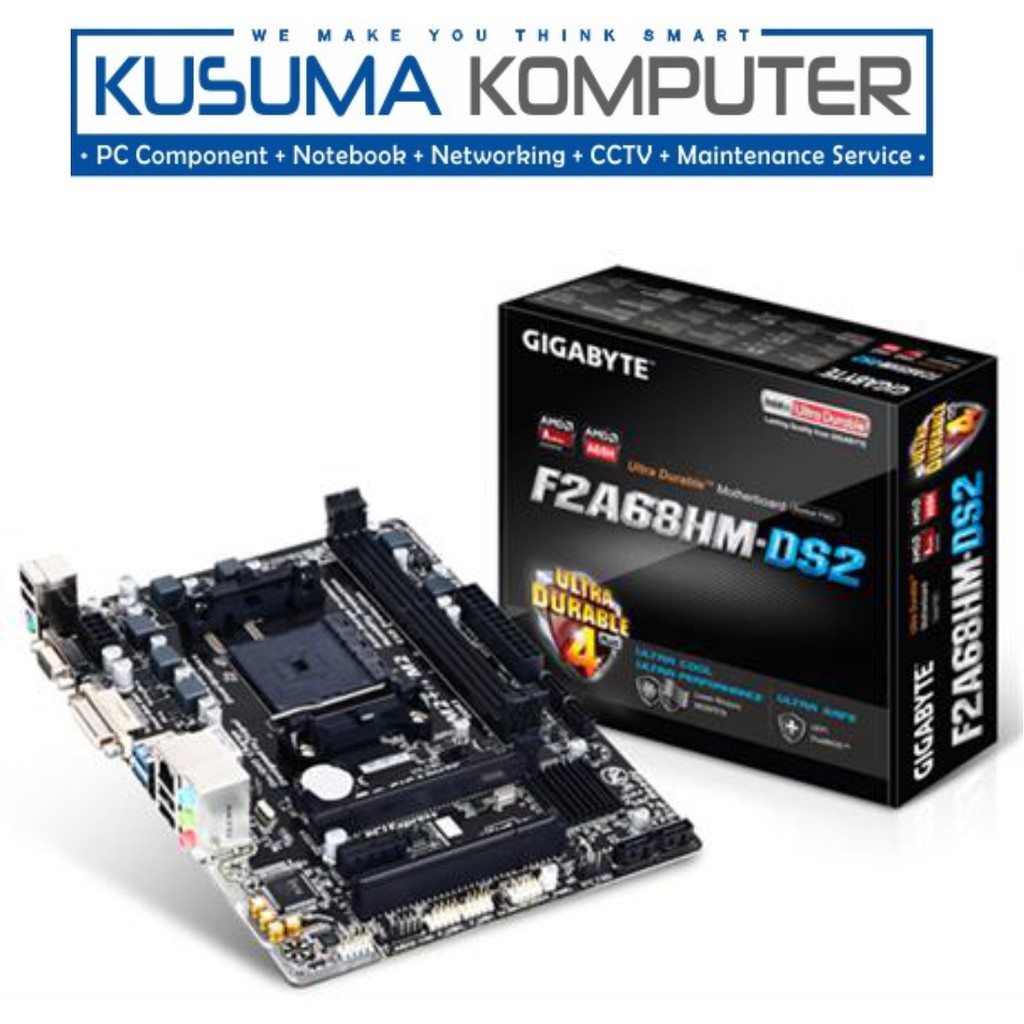 Gigabyte Motherboard GA-F2A68HMDS2 F2A68HM Socket FM2+/FM2