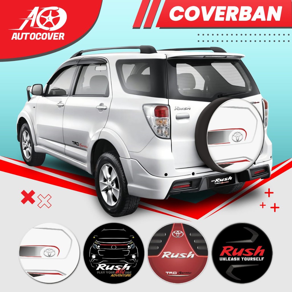 Cover Ban Sarung  Ban Serep Mobil Rush Terios Bahan Kulit Sintetis Bisa Custom Gambar The Beatles