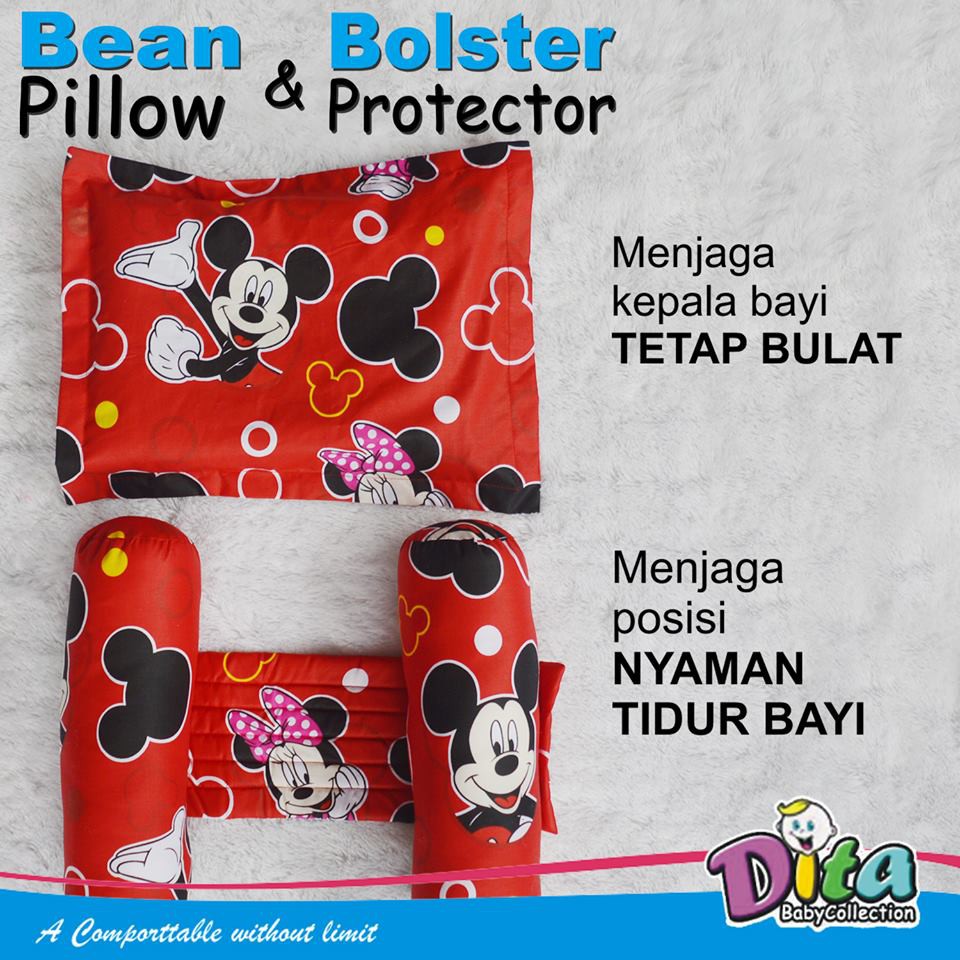 Bantal kacang hijau set guling  bantal anti peang , guling pelindung  bean pillow set