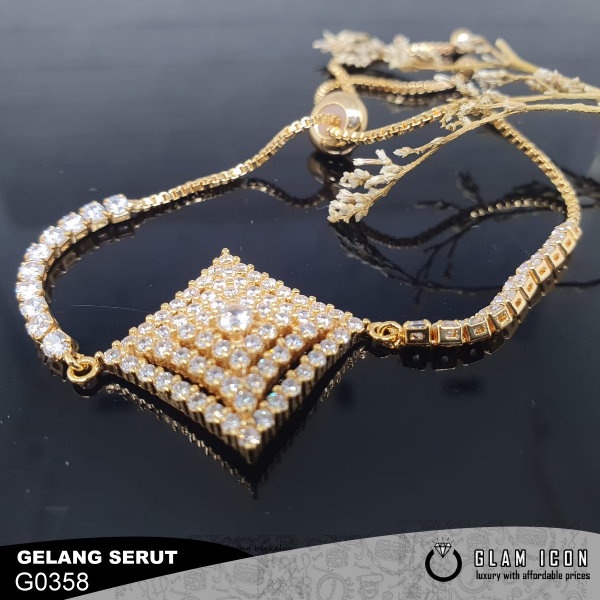 Gelang Serut Wajix full mata tabur G0368 GSG