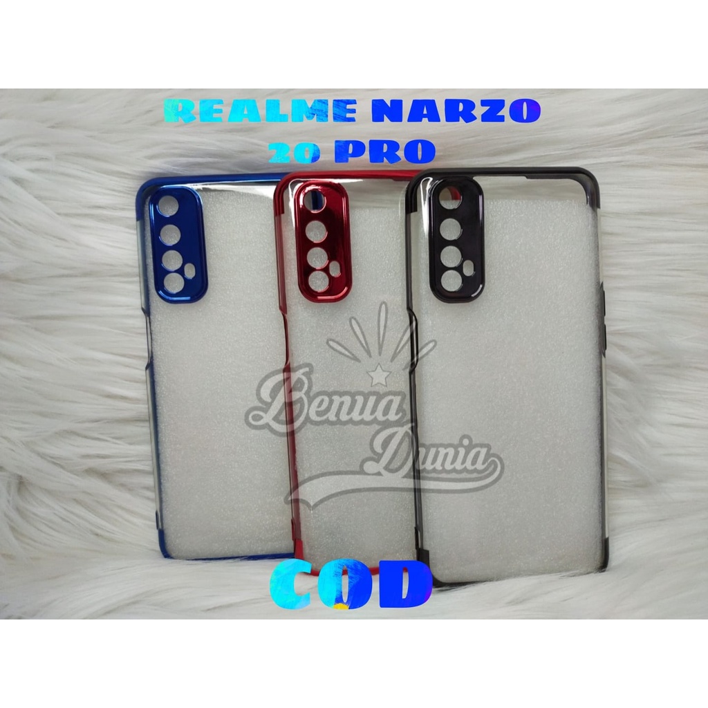 CASE REALME NARZO 20 PRO//SOFCASE SHINING CHROME PREMIUM REALME NARZO 20 PRO - BD