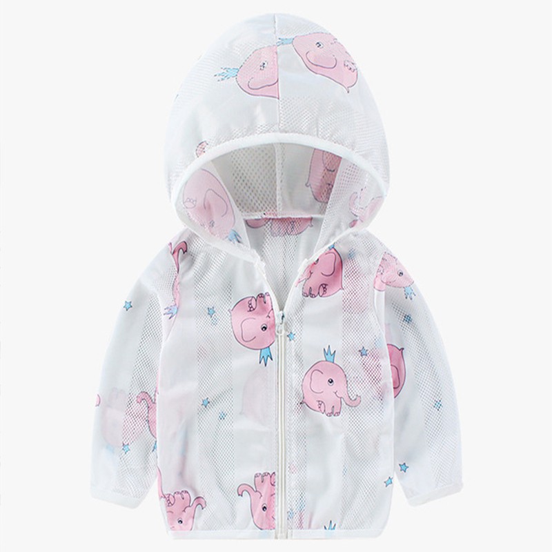 Anti UV Jaket Hoodie Anak Laki-Laki/Perempuan Panas Bahan Breathable Anti UV Jacket