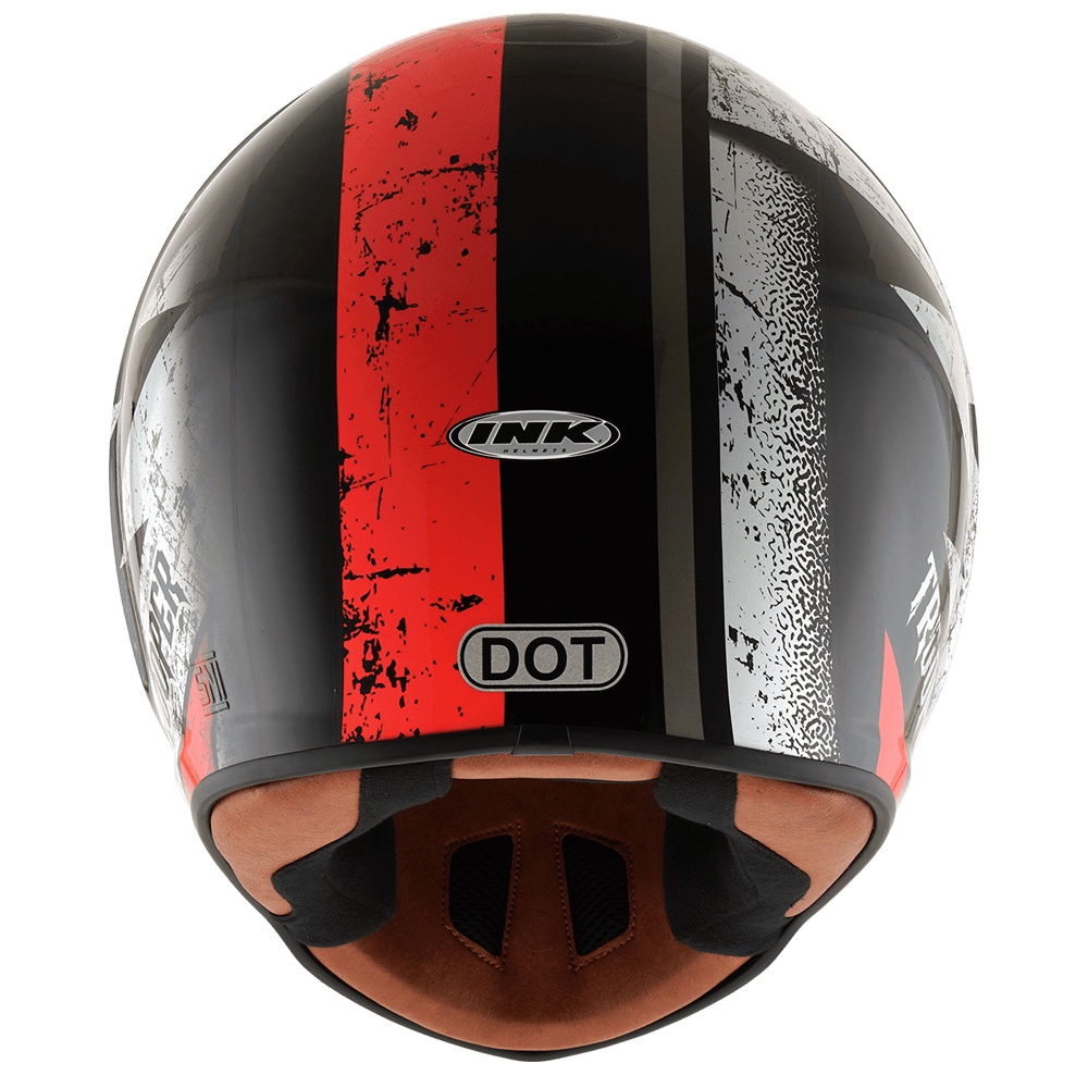 HELM INK TROOPER THUNDER - BLACK/ORANGE FLUO