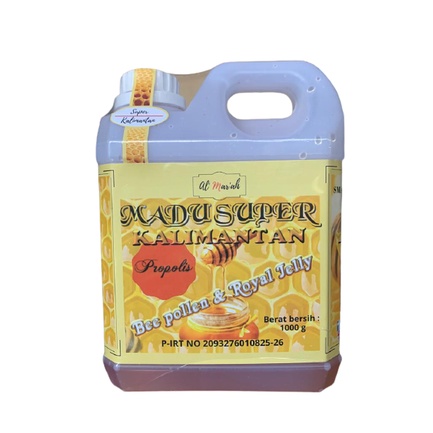 Best Seller Madu Super Kalimantan 1kg Beepollen dan Royal Jelly