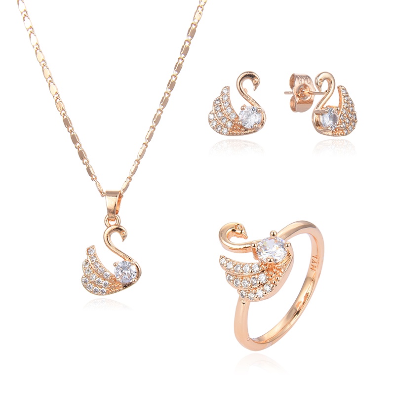 Set Perhiasan Titanium Wanita Lapis Emas Silver Anti Karat Asli Dewasa Murah Korea Gelang Dan Cincin Perak Antikarat Termurah Tidak Luntur Untuk 56