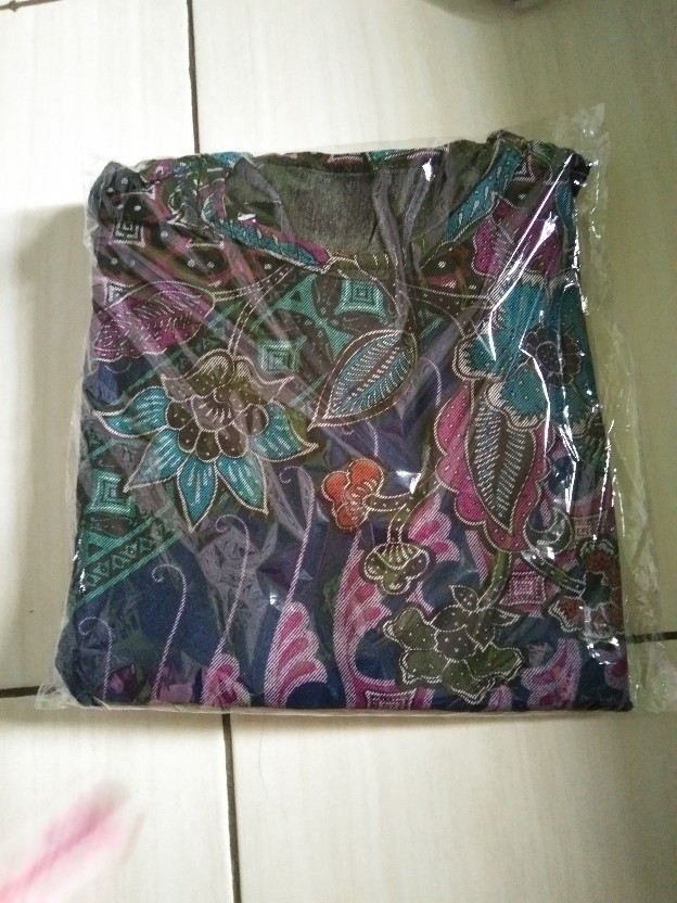 Baju Gamis Jumbo Melar Motif Batik Damar