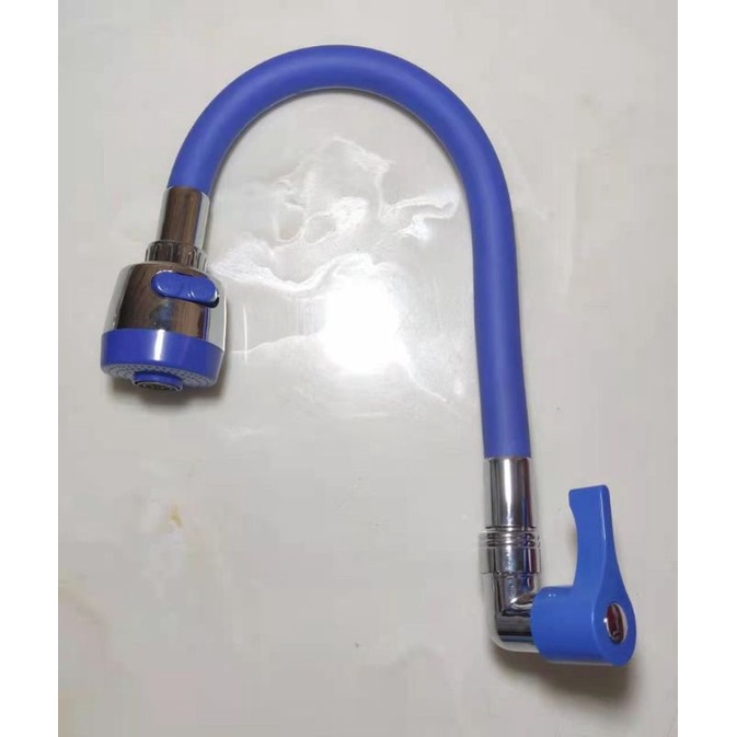 Kran Cuci Piring Flexible 1/2 inch / Kran Air Angsa Flexible Engkol / Keran Air Cuci Piring Warna / Kran Tembok / Kran wastafel warna