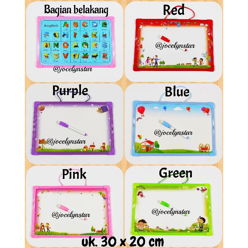

Papan tulis hapus/ white board anak /papan tulis anak / papan
