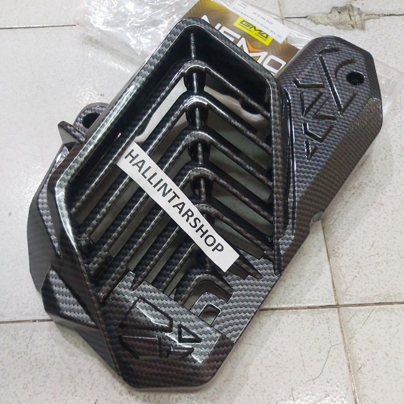 COVER RADIATOR Vario160/PCX160 CARBON 100% ORI NEMO