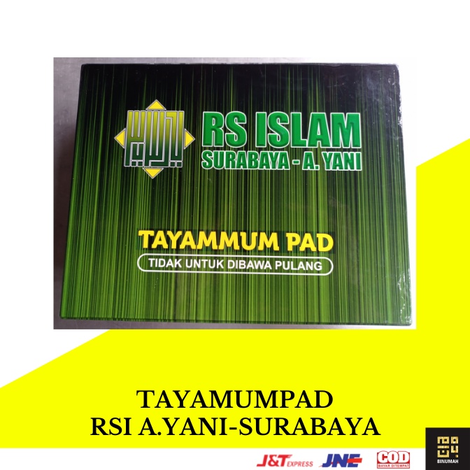 TAYAMUM PAD RUMAH SAKIT ISLAM A.YANI-SURABAYA UNIVERSITAS ISLAM PERLENGKAPAN ALAT SHOLAT PASIEN RUMA