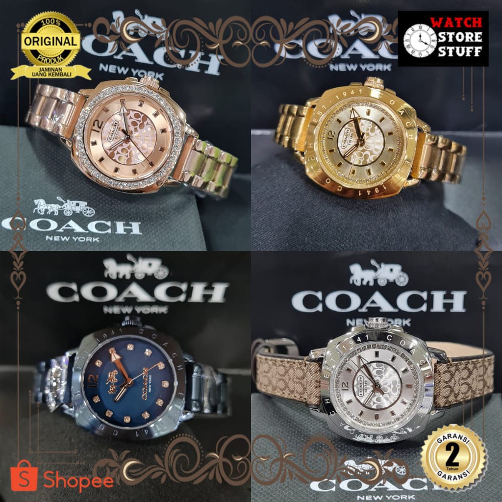 JAM TANGAN PRIA WANITA | RANTAI | KULIT | KARET | MURAH | FASHION WANITA COACH