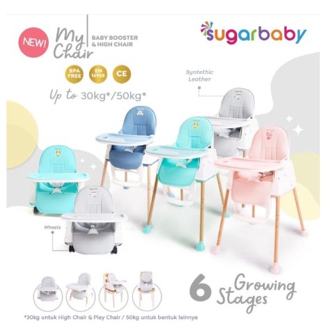 SUGARBABY MY CHAIR / FUN CHAIR 6in1 / Kursi Makan Bayi sugarbaby booster seat sugar baby