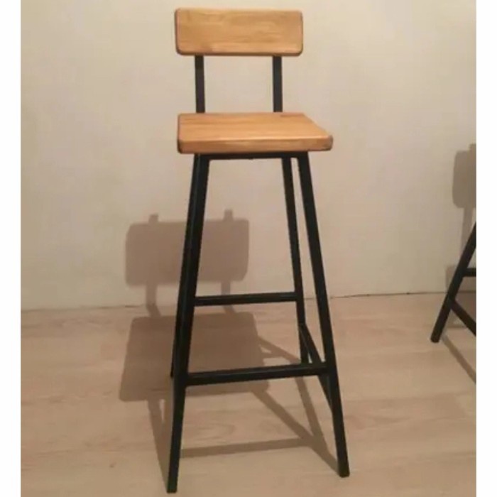Kursi Kayu - Kursi Cafe Besi Minimalis Kursi Kayu