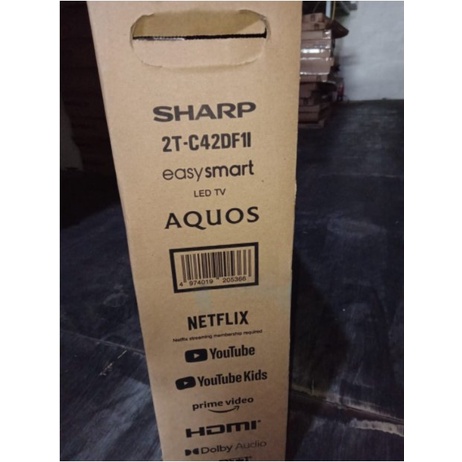 SHARP LED Smart TV 42&quot; Digital DVB-T2 Dolby 2T C42DF1I 42DF HDMI USB