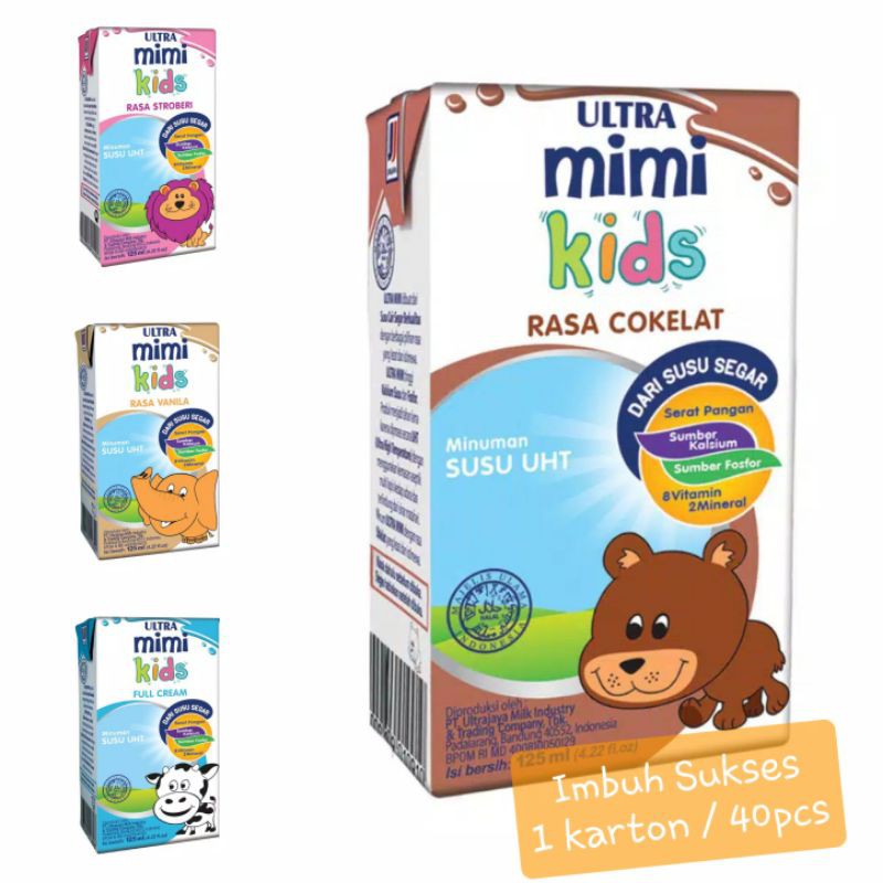 

Susu Ultra Mimi UHT 125ml All Varian | Ultra Mimi 1 karton