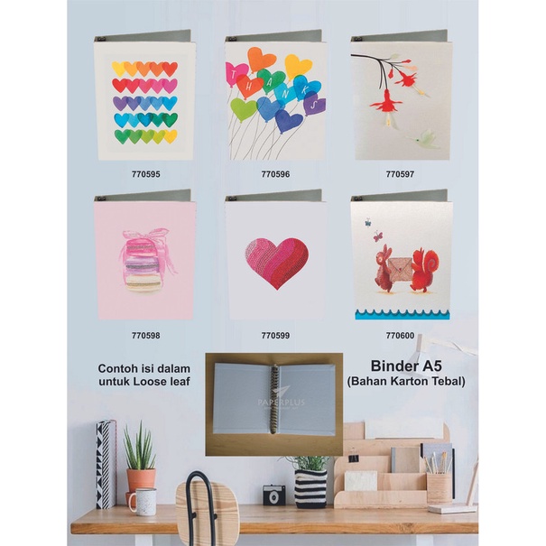 

Binder A5 / Binder Note A5 / Love / Set 2954