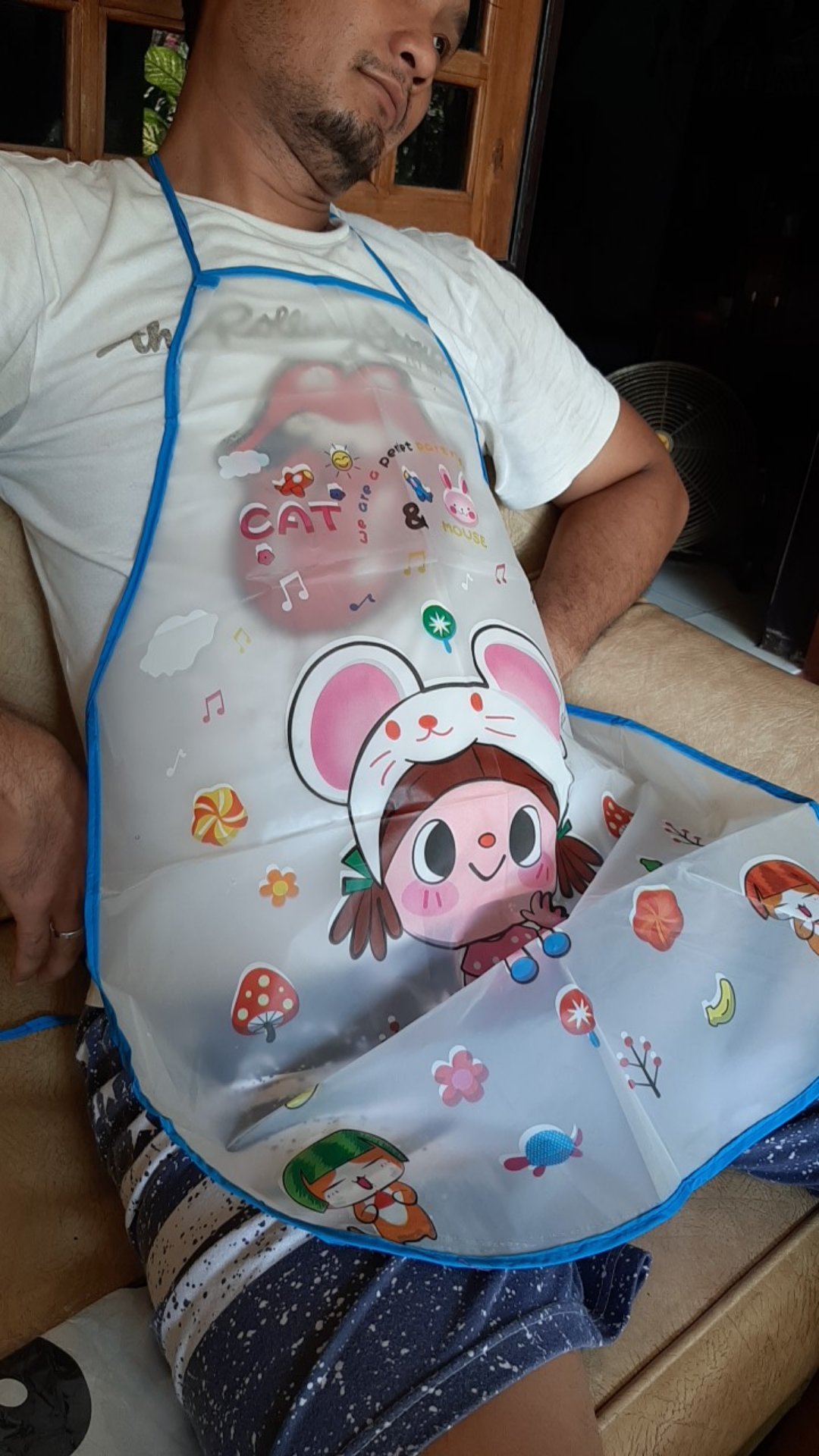 Apron Mama Koki Masak Celemek Masak Remaja Karakter Kartun Lucu