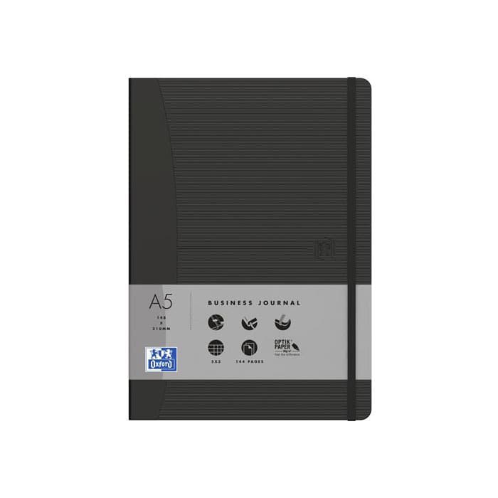

OXFORD Business SIgnature A5 Black Ruled Journal