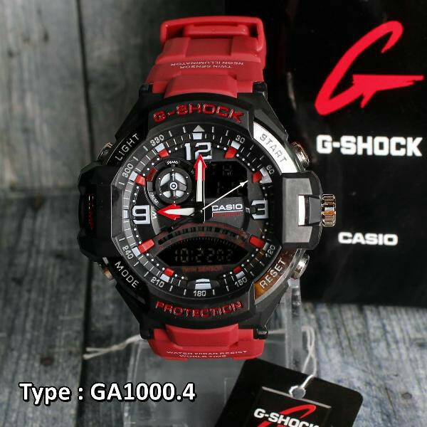 JAM TANGAN PRIA G-SHOCK CASIO GA-1000 PESAWAT SERI COLOR GS