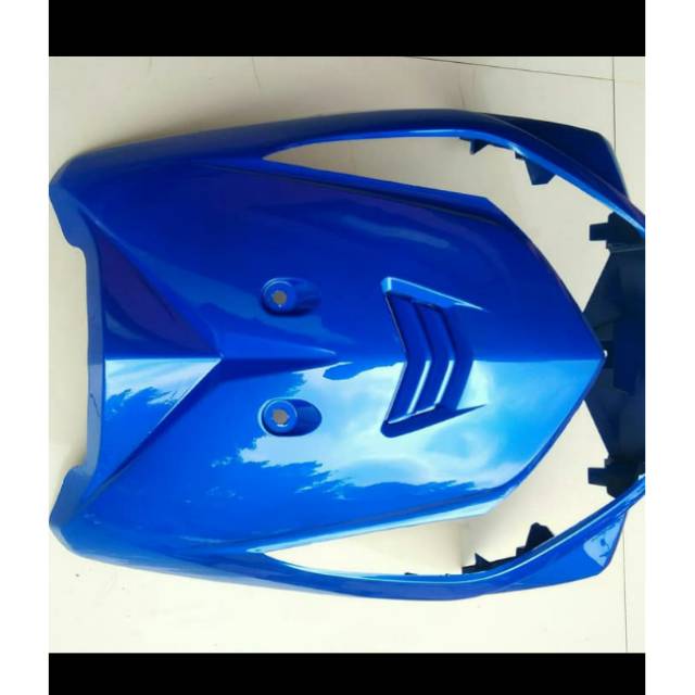 Tameng depan beat karbu warna biru