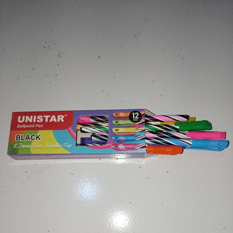 

Ballpoint bolpen Pen Ulir UNISTAR Black 0.7 mm