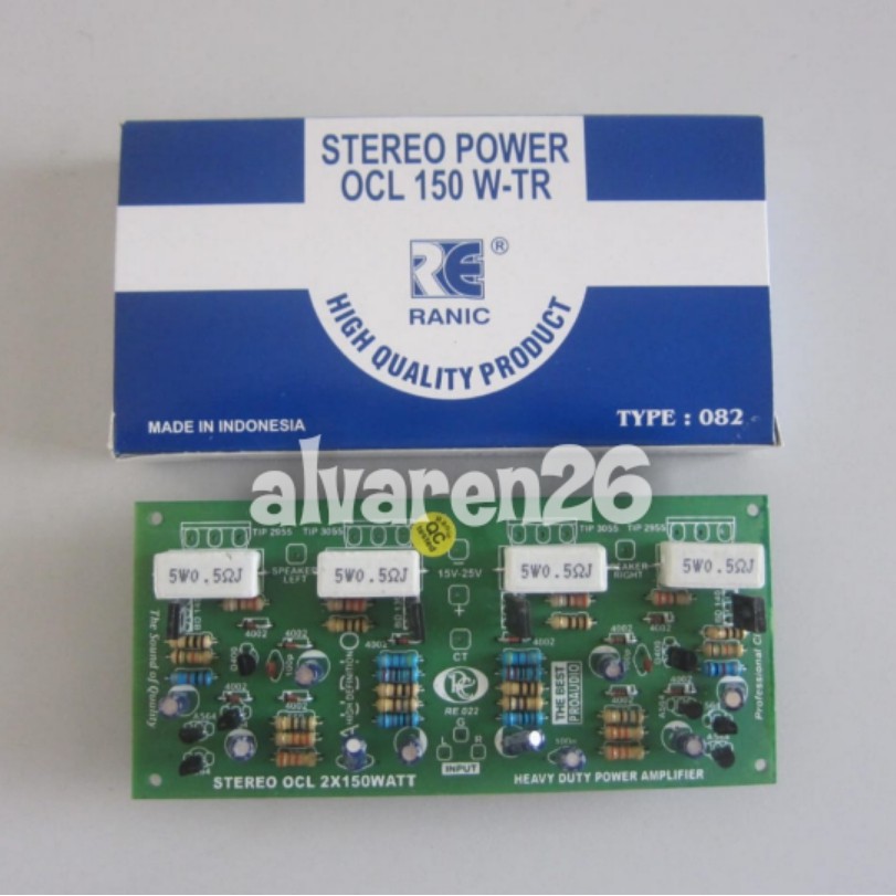 Kit Driver Power Amplifier Stereo OCL 2x150W
