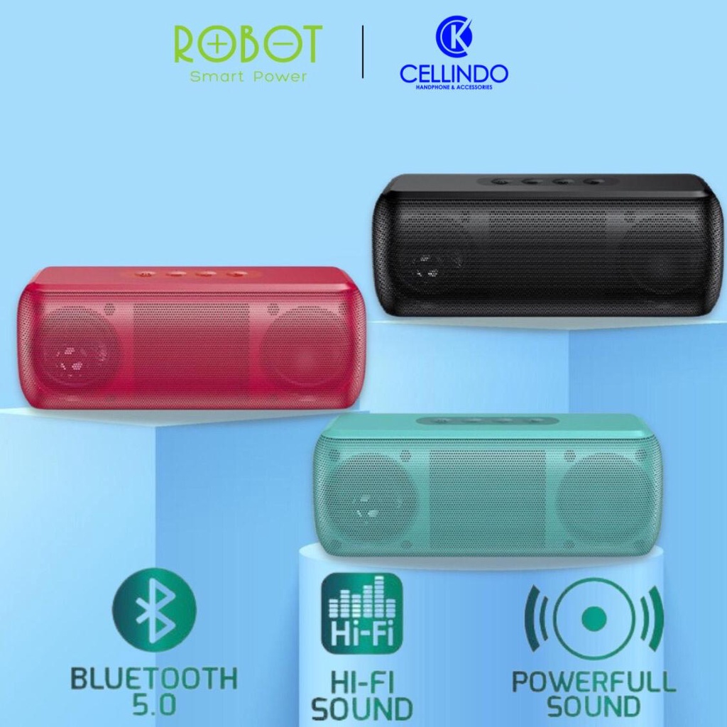 Speaker Bluetooth Robot Rb220 Black