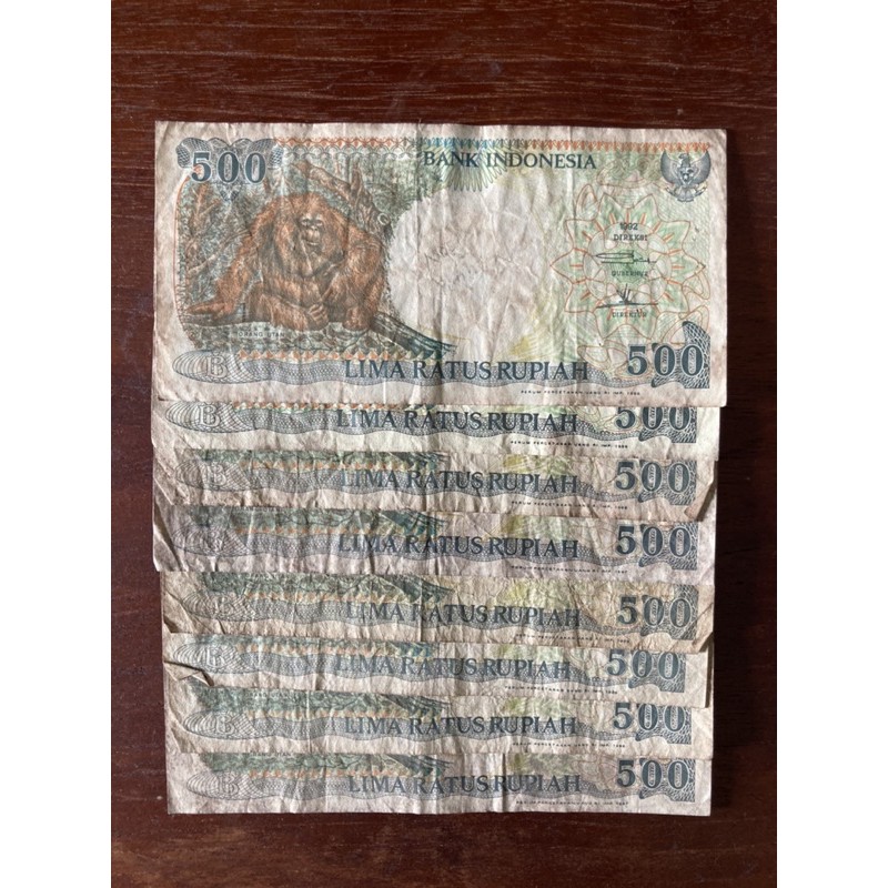 UANG 500 RUPIAH 1992 ORANG UTAN