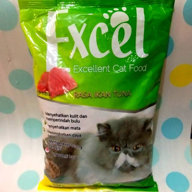 Makanan Kucing Excel Berat 500 Gram Shopee Indonesia