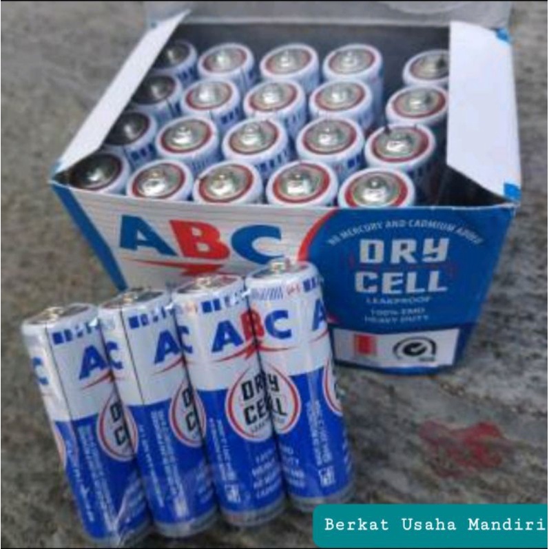 Baterai Ramah lingkungan ABC Dry Cell AA 1.5v