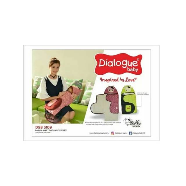 Selimut Baby Dialogue Series Sapi/Selimut bayi Murah