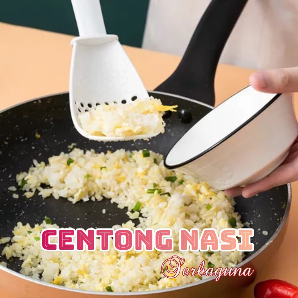 AZ CENTONG NASI SERBAGUNA / SENDOK SARINGAN SAYUR MULTIFUNGSI