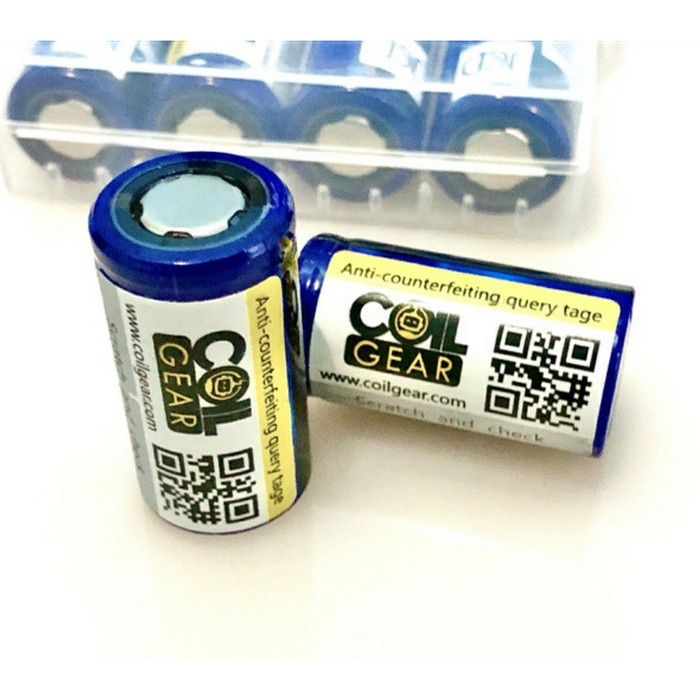 terbatas COIL GEAR 18350 1000mAh 15A BATTERY BATERAI SENTER LED FLAT TOP Diskon