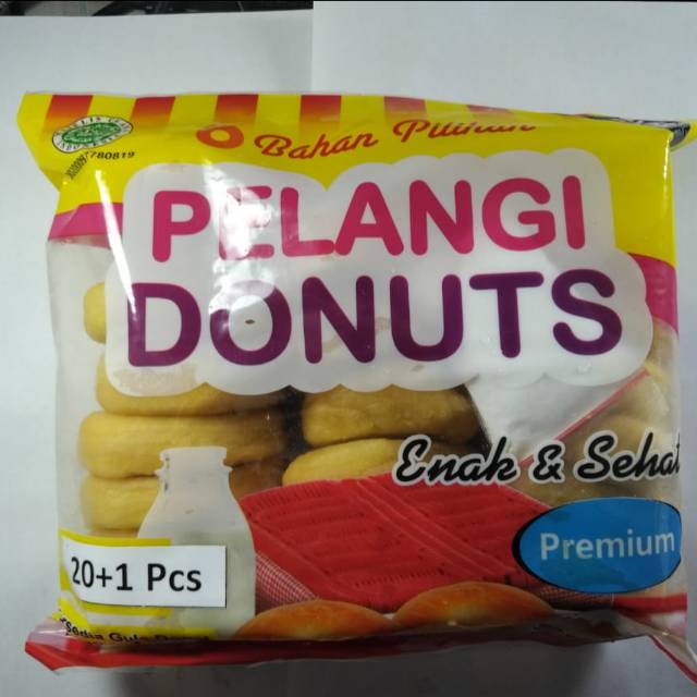 

Pelangi donuts kentang mini isi 21