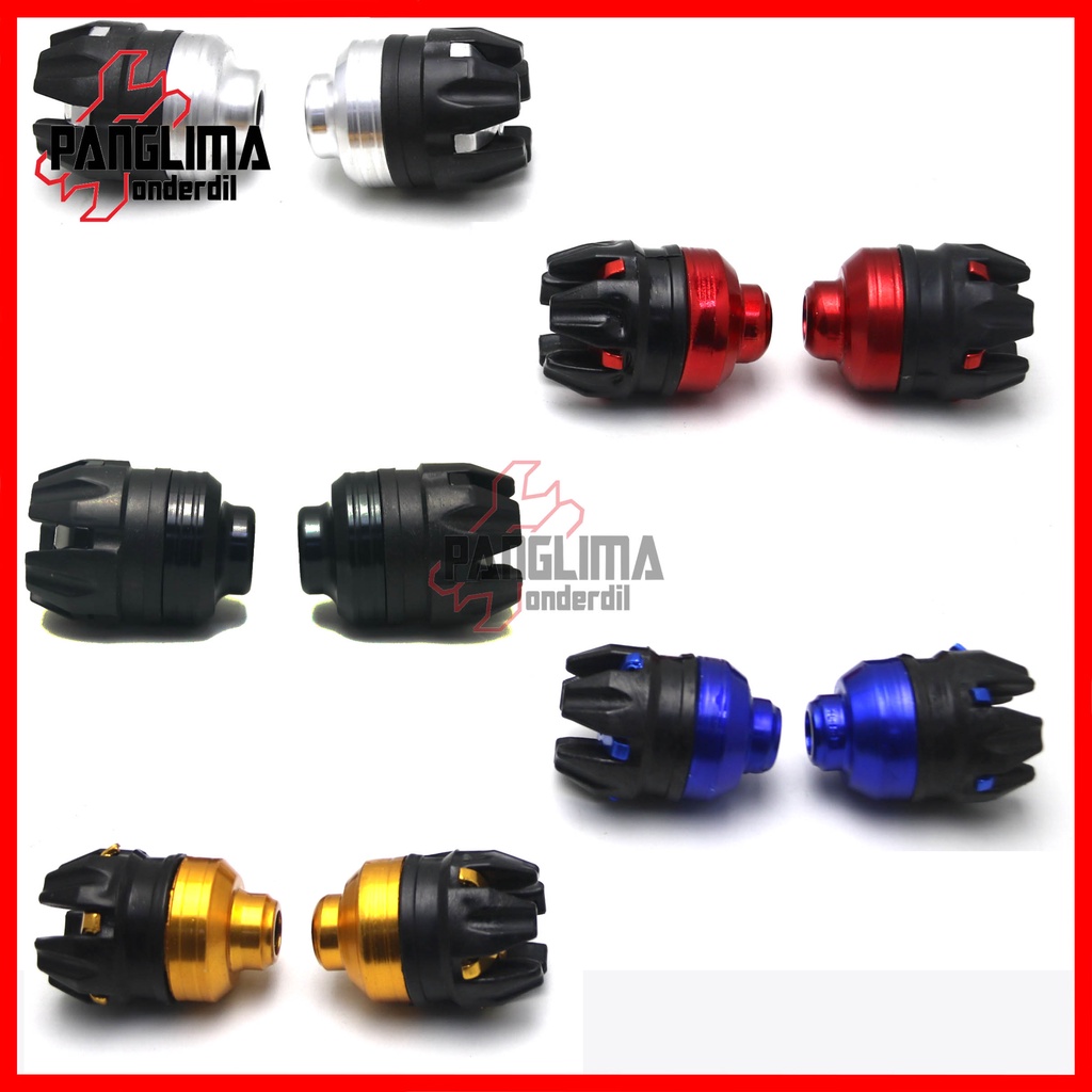 Jalu Roda Depan Untuk Semua Jenis Motor-Universal Merah-Biru-Emas-Hitam-Twotone-2tone-Silver-Hitam As Variasi 1 buah Naga Size Besar CNC 1 Set-2 Pcs