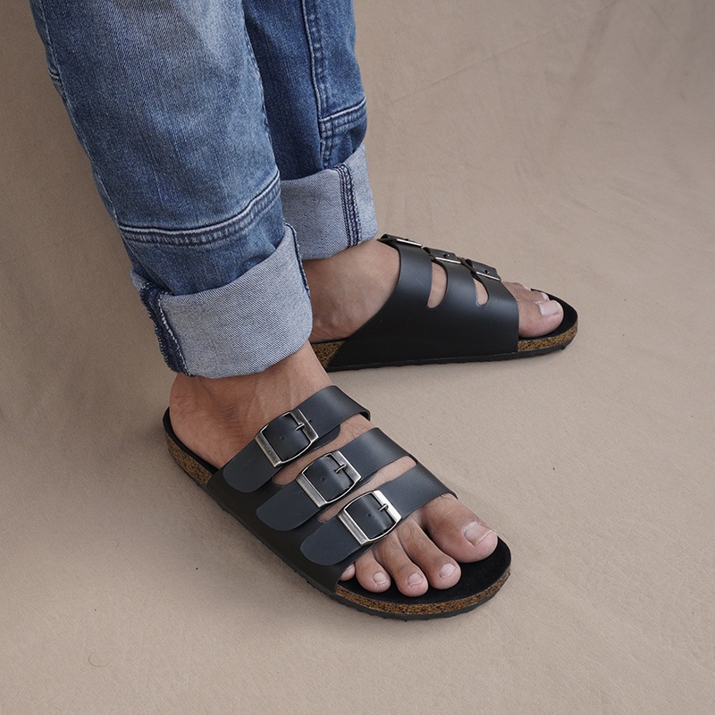 Sandal Gesper Pria Murah Santai Outdoor Terlaris Sendal Gesper Sendal Kulit Sendal Baru