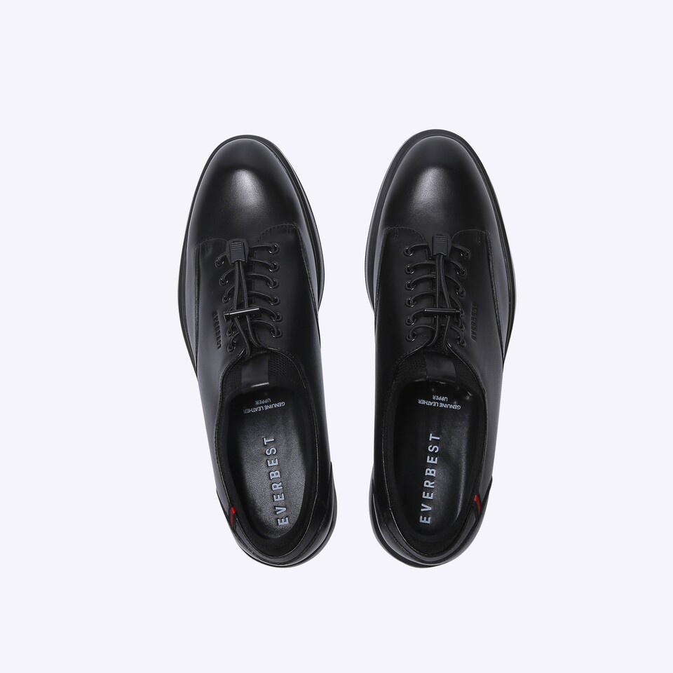 SEPATU FORMAL EVERBEST PRIA ORIGINAL PANTOFEL KULIT ASLI HITAM EM57