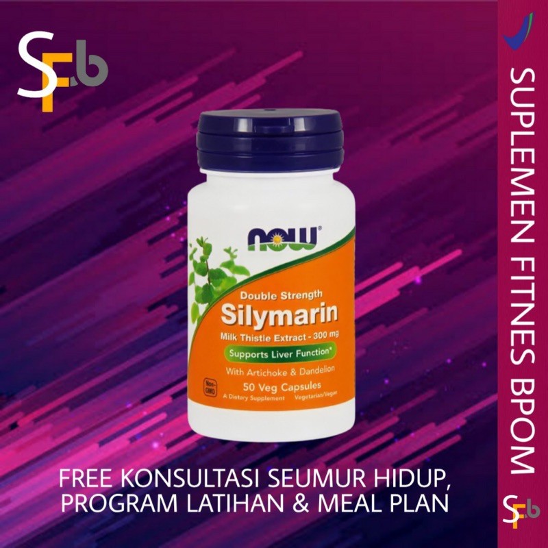 NOW FOOD FOODS SILYMARIN MILK THISTLE 300 MG 50 VEGAN CAPSULE LIVER SUPPORT HEALTHANDHEARTH+DANDELIO