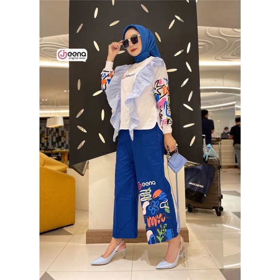 Setelan Blouse Selina by Jeena Original