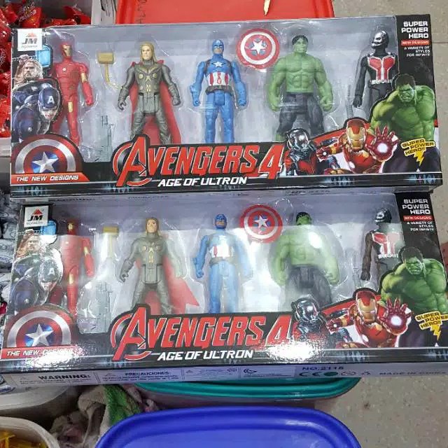 Robot AVENGERS4 1SET 5IN1 5pcs robot