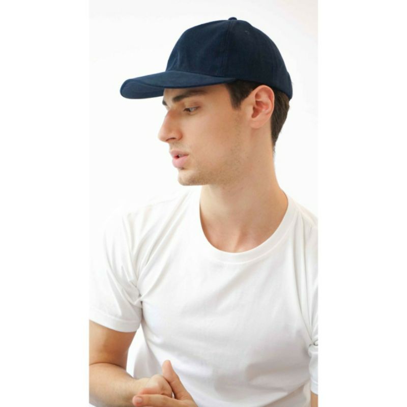 [PREMIUM] Topi Baseball Polos Tumblr Cap Pria Wanita Bisa Pakai