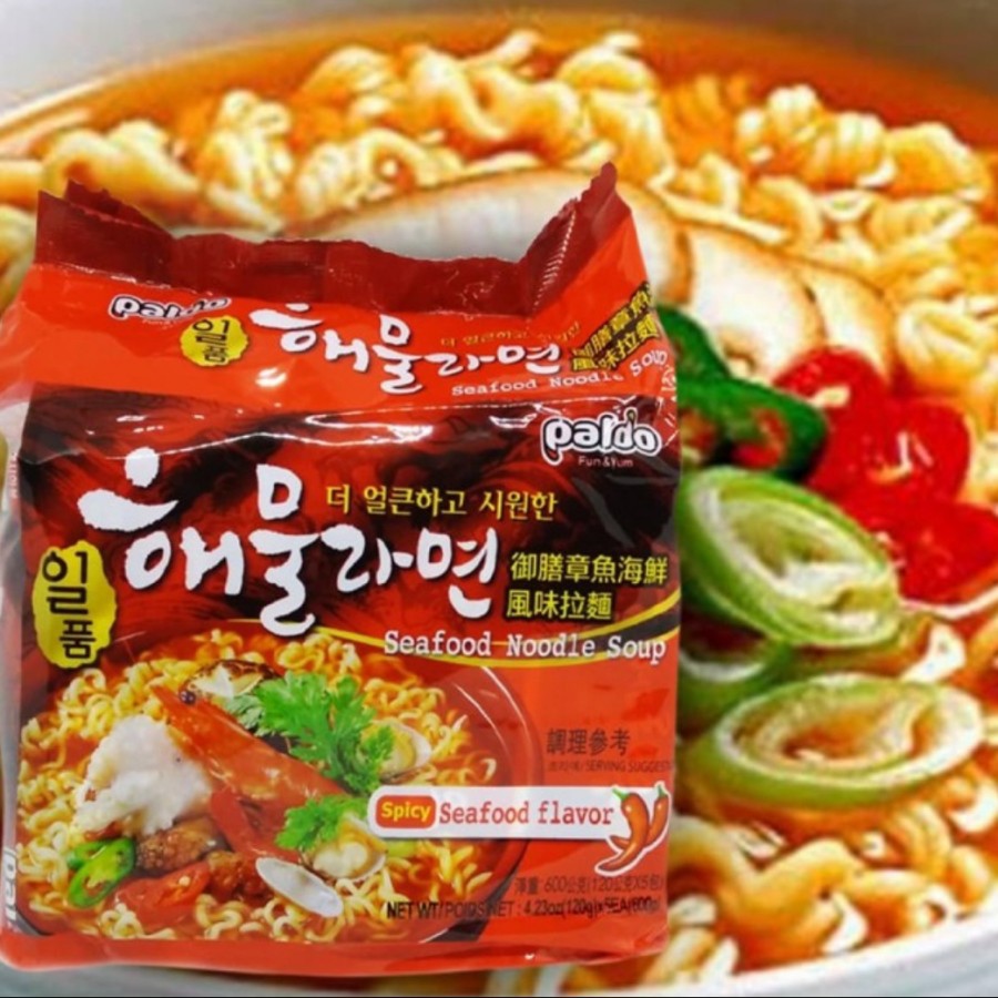

Paldo Seafood Noodles soup 115 GR /Mie Instan Korea Pedas Rasa Seafood HALAL